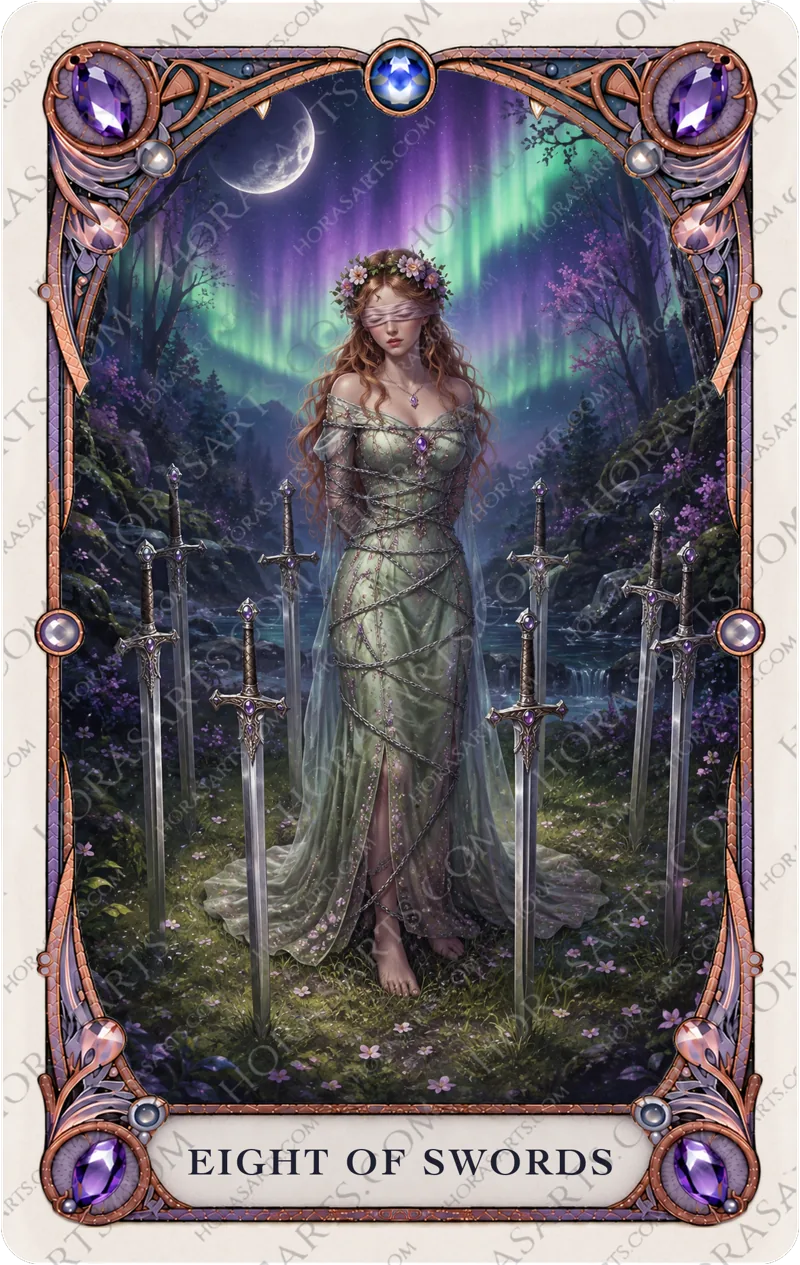 ไพ่ Eight of Swords