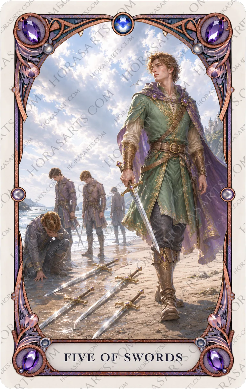 ไพ่ Five of Swords