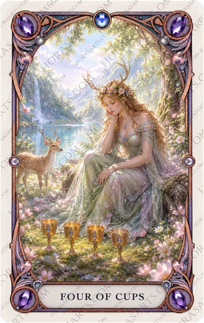 ไพ่ Four of Cups
