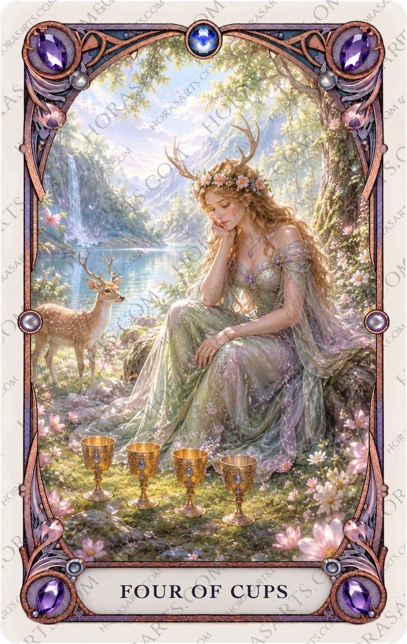 ไพ่ Four of Cups