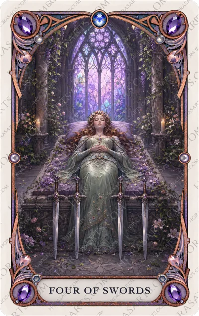 ไพ่ Four of Swords