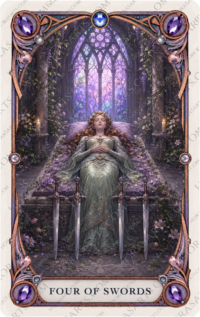 ไพ่ Four of Swords