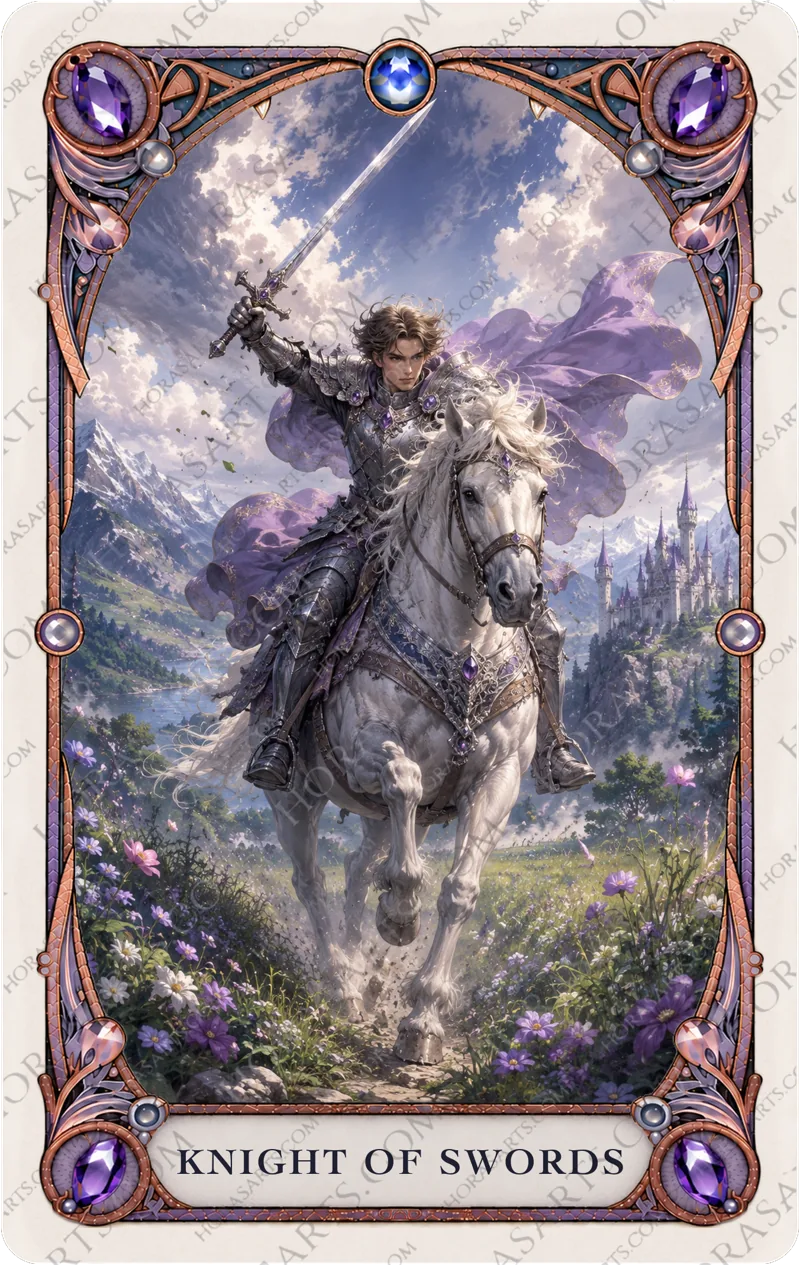 ไพ่ Knight of Swords