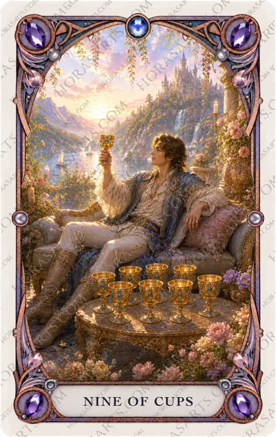 ไพ่ Nine of Cups