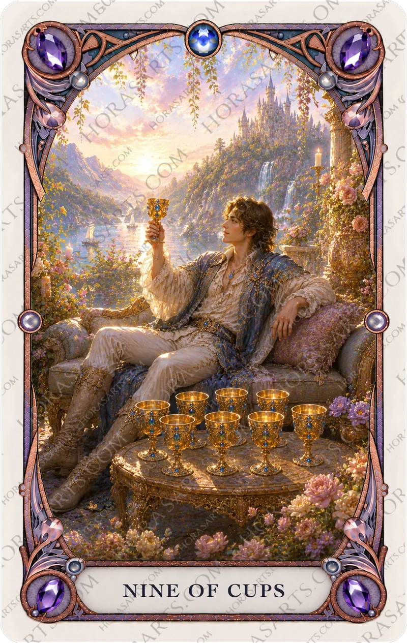 ไพ่ Nine of Cups
