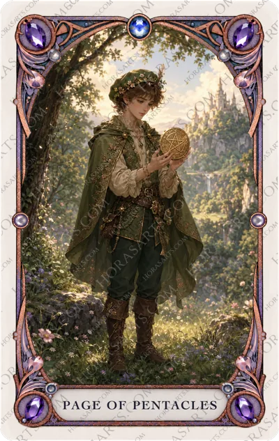 ไพ่ Page of Pentacles