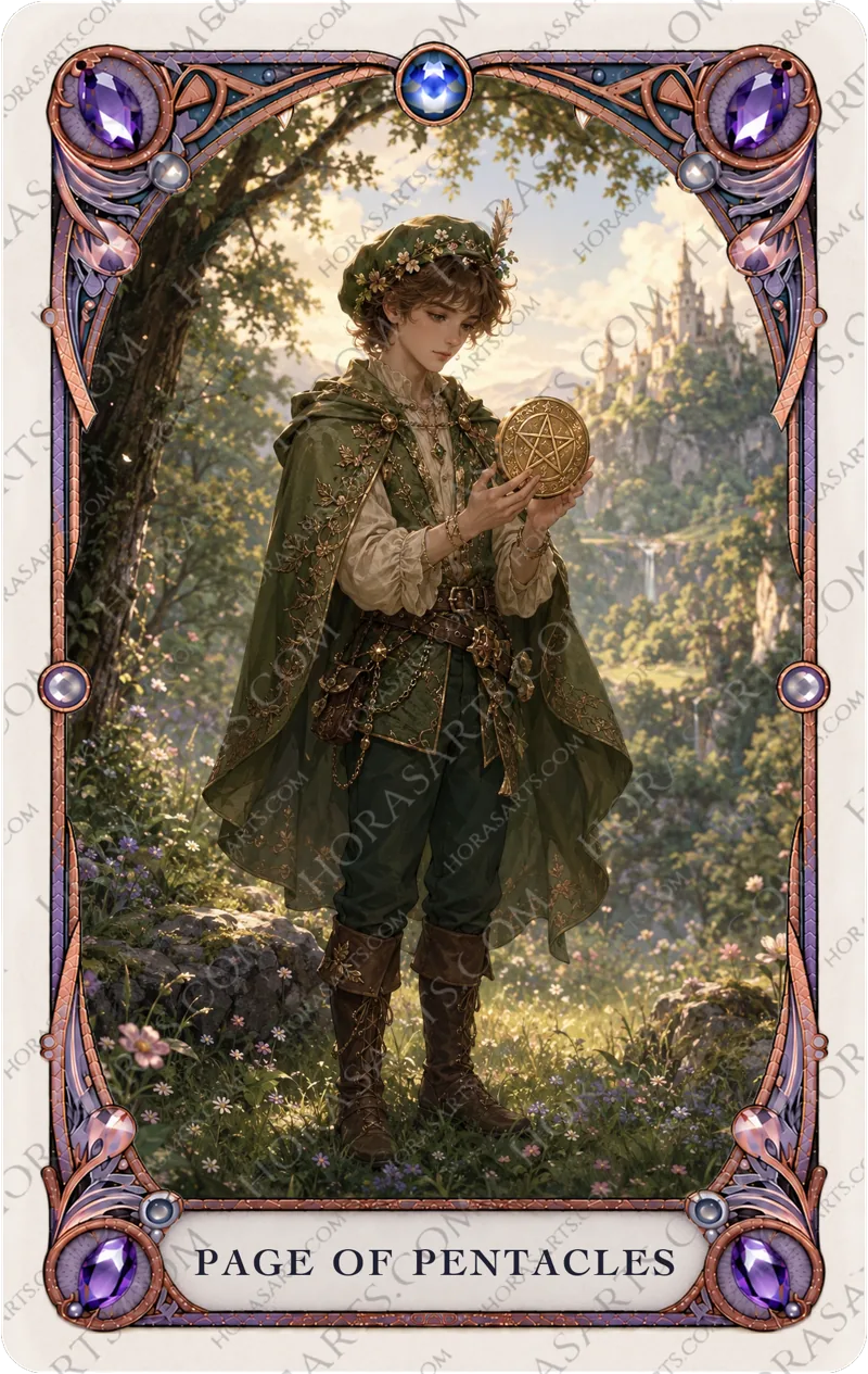 ไพ่ Page of Pentacles