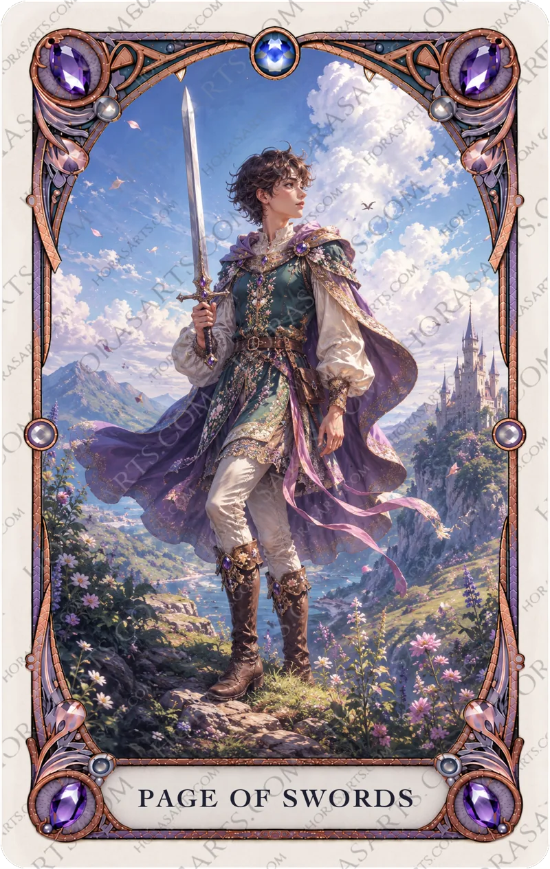 ไพ่ Page of Swords