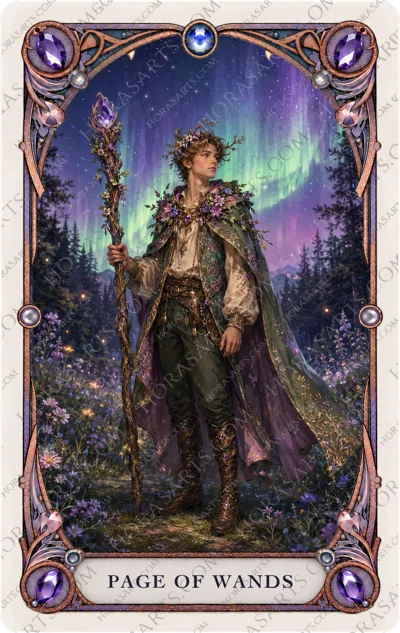 ไพ่ Page of Wands
