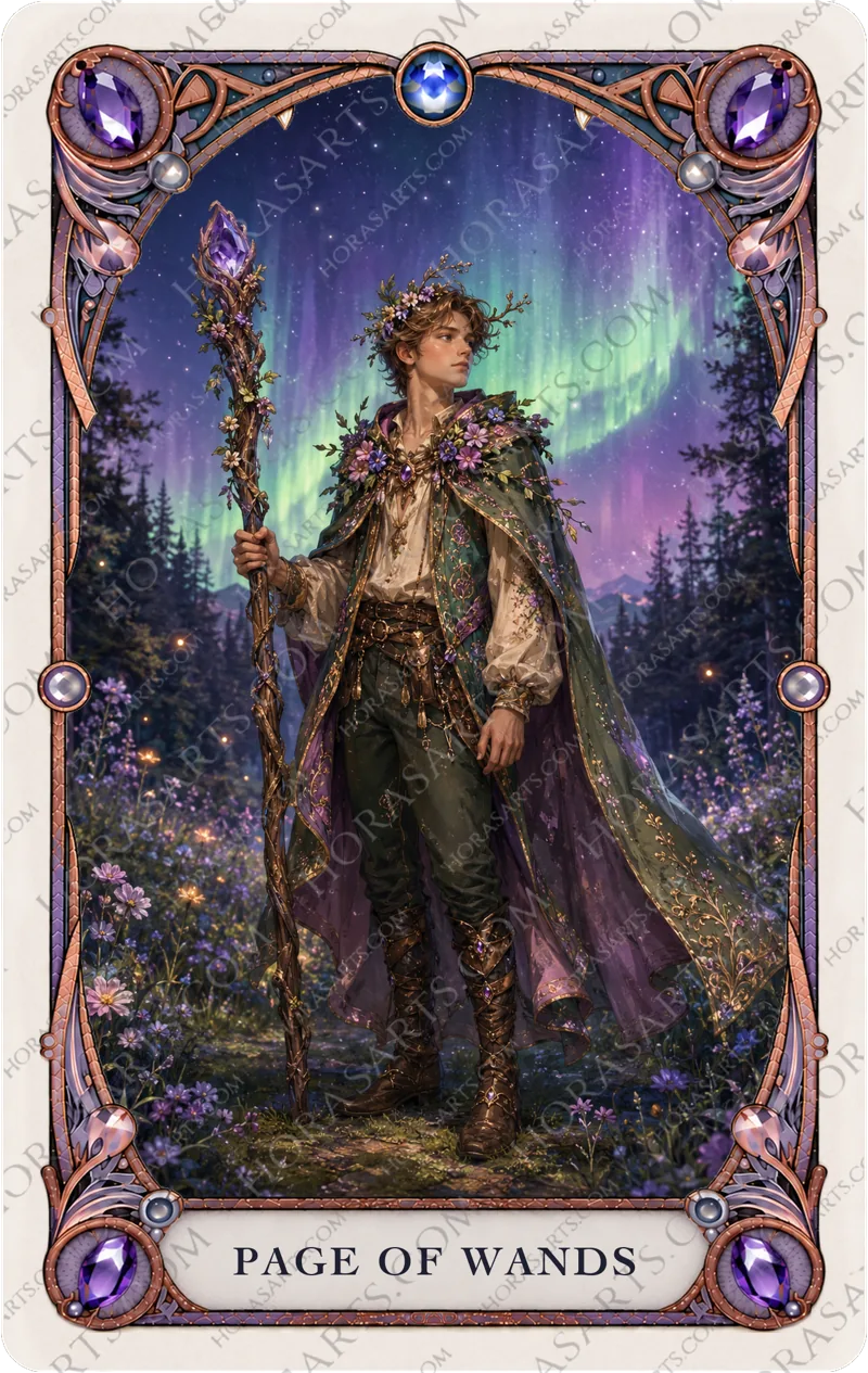 ไพ่ Page of Wands
