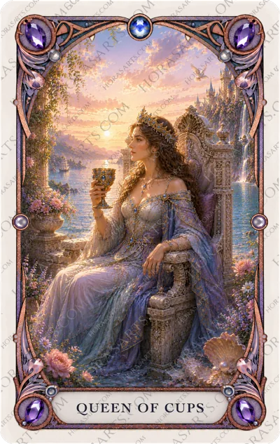 ไพ่ Queen of Cups