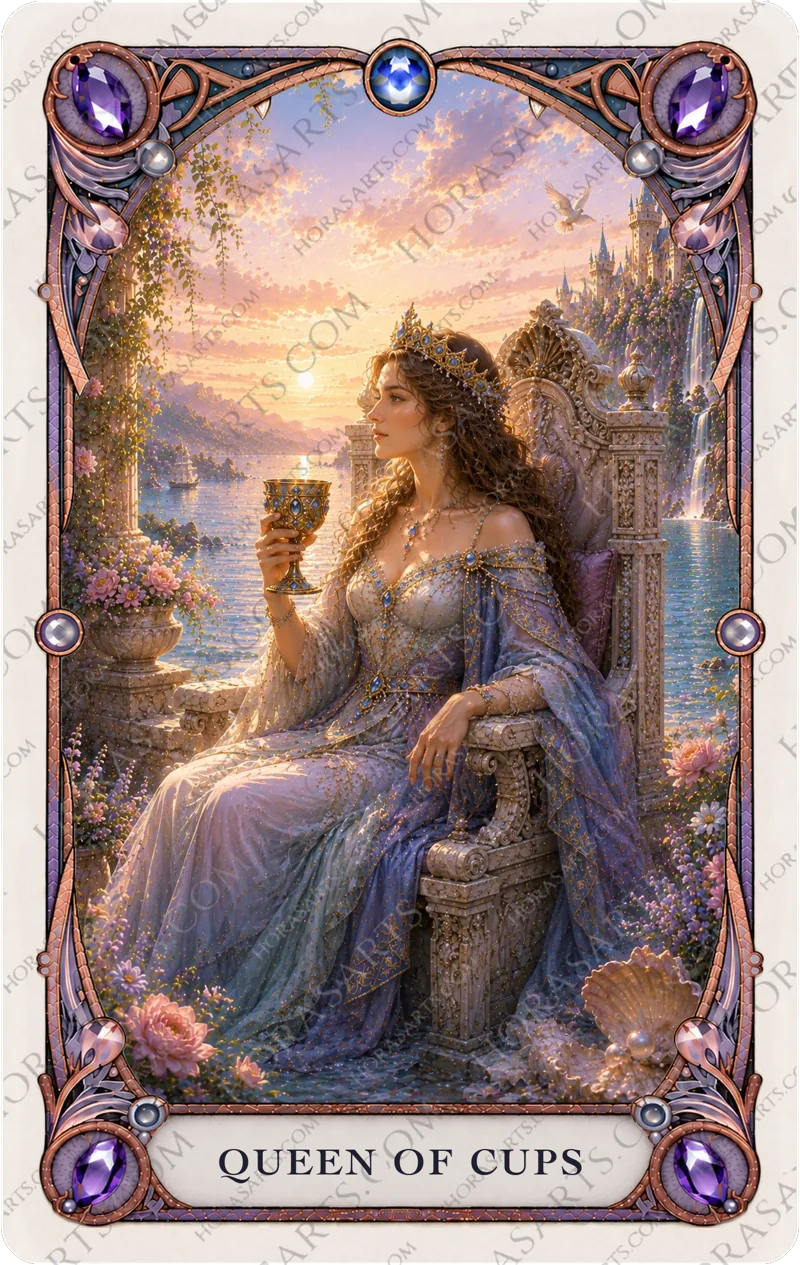 ไพ่ Queen of Cups