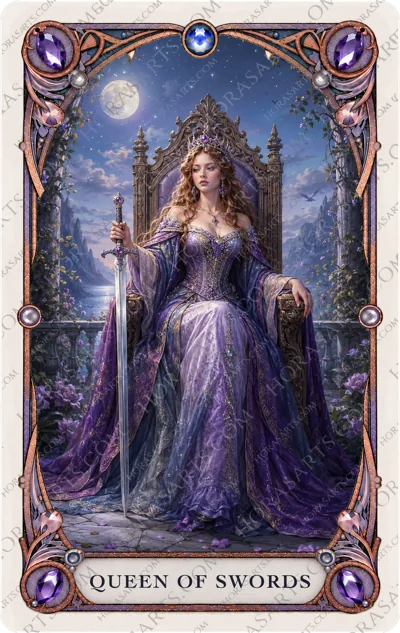 ไพ่ Queen of Swords