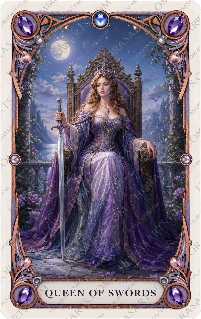 ไพ่ Queen of Swords