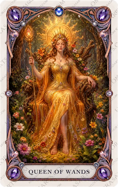ไพ่ Queen of Wands