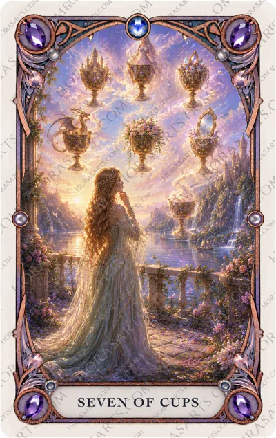 ไพ่ Seven of Cups