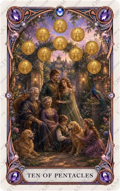 ไพ่ Ten of Pentacles