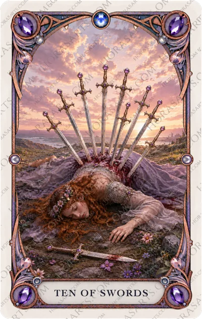 ไพ่ Ten of Swords