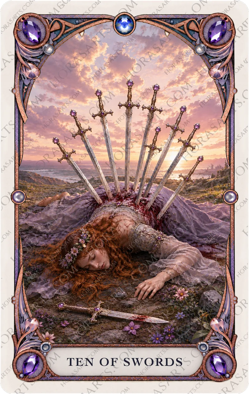 ไพ่ Ten of Swords
