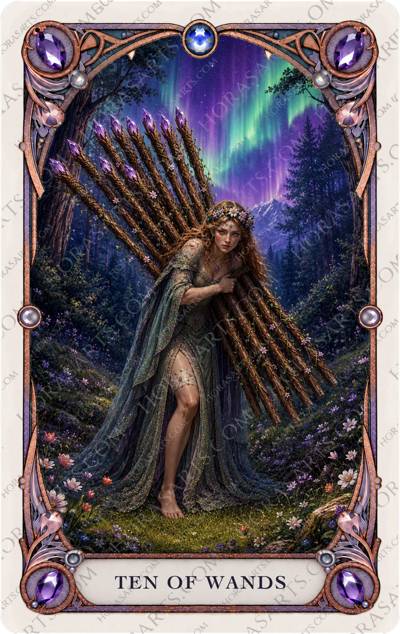ไพ่ Ten of Wands