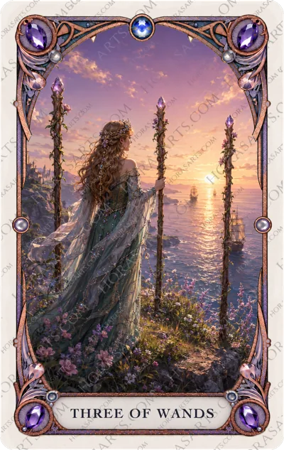 ไพ่ Three of Wands
