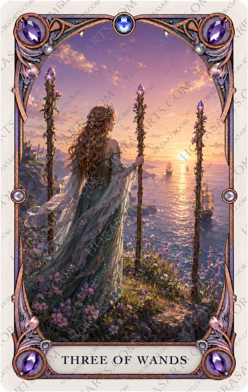 ไพ่ Three of Wands
