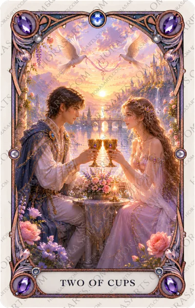 ไพ่ Two of Cups